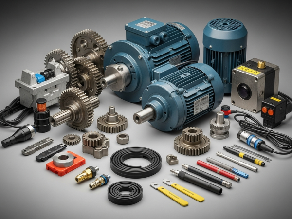 Assortment of industrial mechanical items
